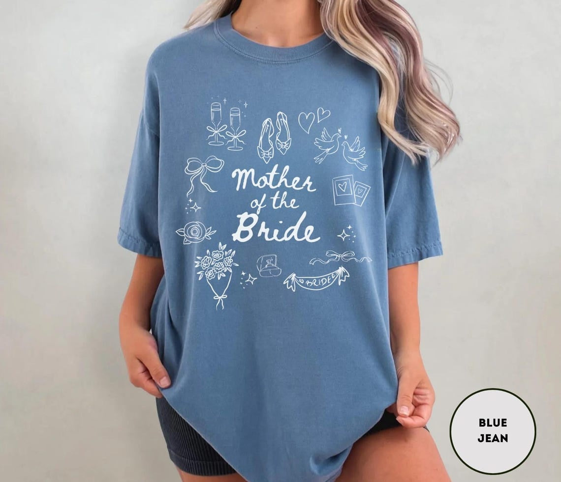 Mother Of The Bride Shirt ,Comfort Colors Getting Ready Outfit Mom Of Bride Shirt For Bride Mom Wedding Merch Mob Shirt Mob gifts