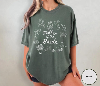 Mother Of The Bride Shirt ,Comfort Colors Getting Ready Outfit Mom Of Bride Shirt For Bride Mom Wedding Merch Mob Shirt Mob gifts