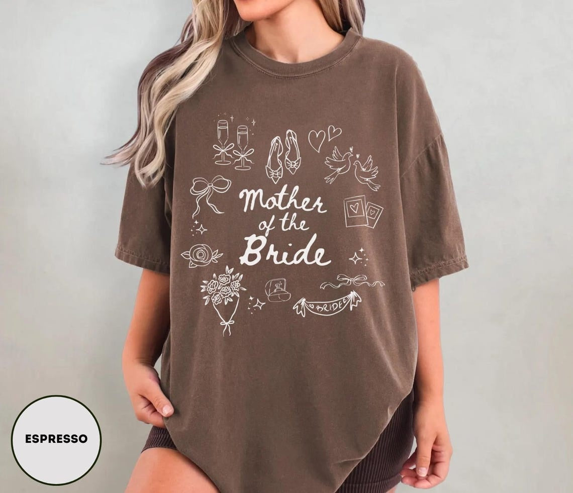 Mother Of The Bride Shirt ,Comfort Colors Getting Ready Outfit Mom Of Bride Shirt For Bride Mom Wedding Merch Mob Shirt Mob gifts