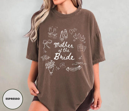 Mother Of The Bride Shirt ,Comfort Colors Getting Ready Outfit Mom Of Bride Shirt For Bride Mom Wedding Merch Mob Shirt Mob gifts