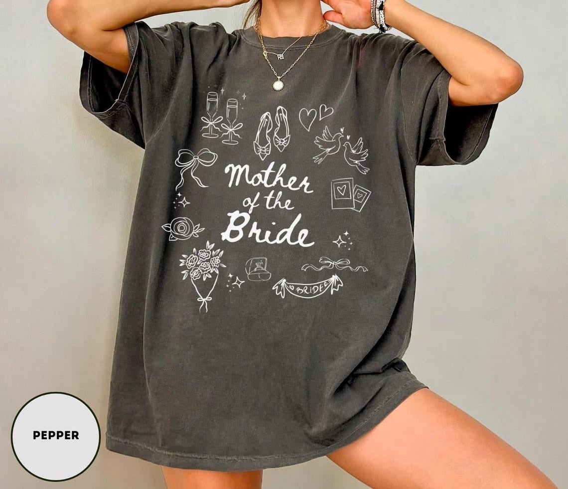 Mother Of The Bride Shirt ,Comfort Colors Getting Ready Outfit Mom Of Bride Shirt For Bride Mom Wedding Merch Mob Shirt Mob gifts
