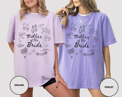 Mother Of The Bride Shirt ,Comfort Colors Getting Ready Outfit Mom Of Bride Shirt For Bride Mom Wedding Merch Mob Shirt Mob gifts