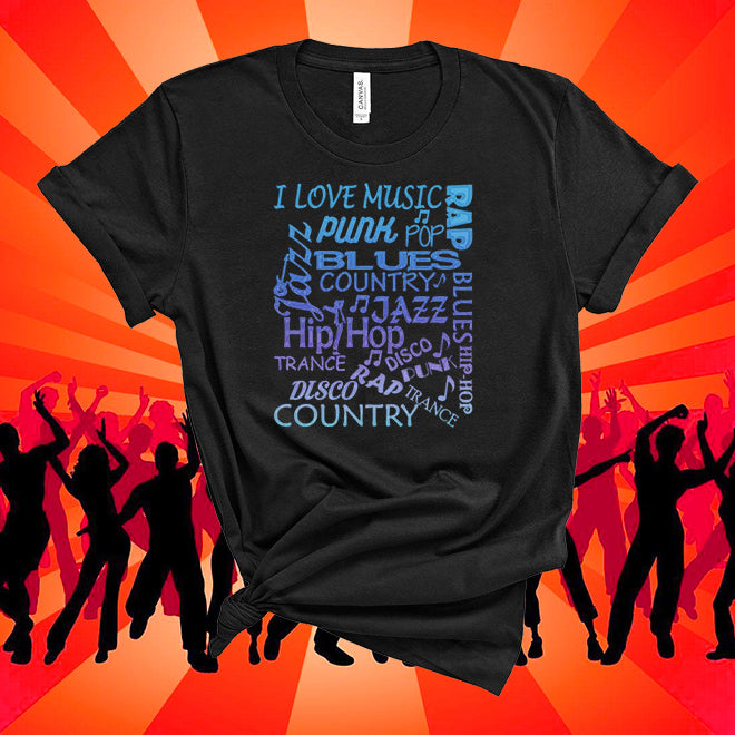 Music genres ocean Music T shirt