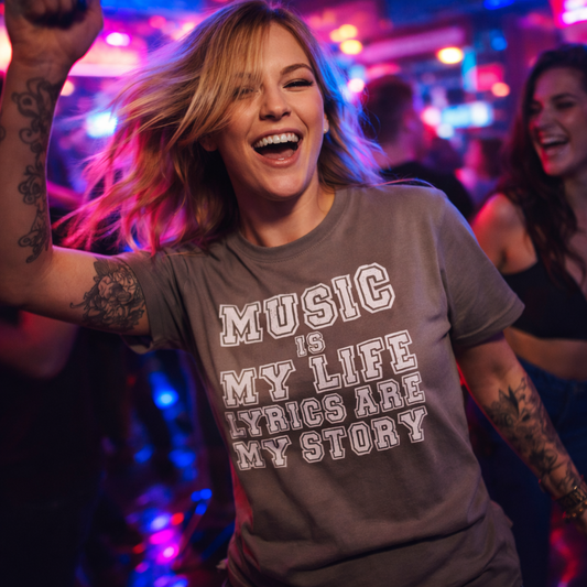 Music is my life  Lyrics are my story Tshirt