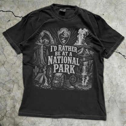 National Park Adventure Shirt, Vintage Hiking Camping Graphic Tee, Outdoorsy Nature Apparel, Wildlife Lover Gift, Granola Girl Shirt