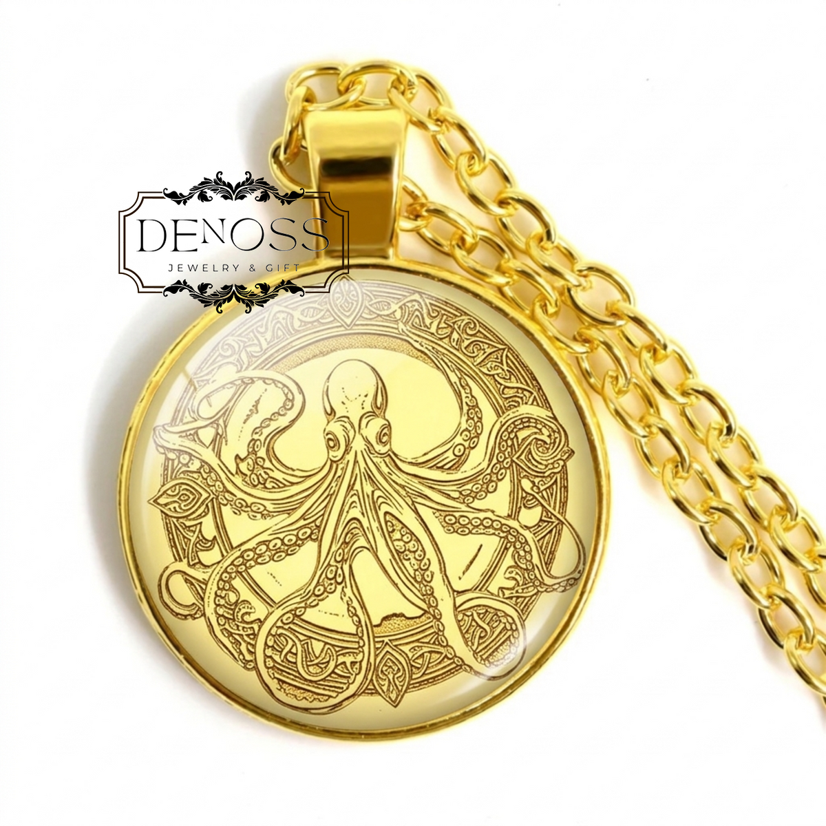 Octopus Necklace,Open Tentacle Design