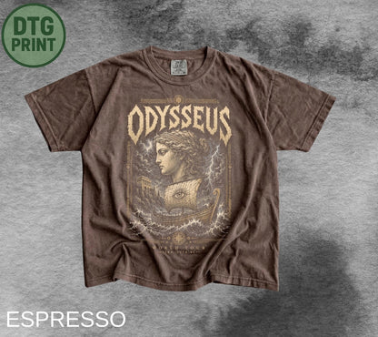Odysseus World Tour Shirt, Ancient Greece Mythology Tee, Greek Hero Vintage Graphic T-Shirt, Trojan War Gift, Epic Sailing Retro Tee,