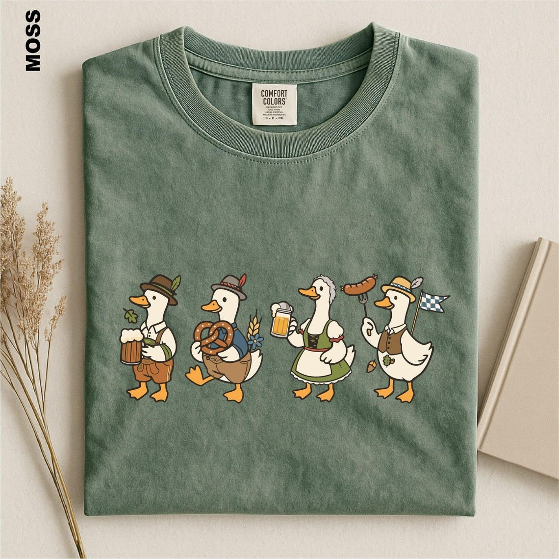 Oktoberfest Goose Shirt, Prost Goose Tee, German Beer Drinking Goose T-shirt, Comfort Colors Bavarian Festival Top, Oktoberfest Party Gifts