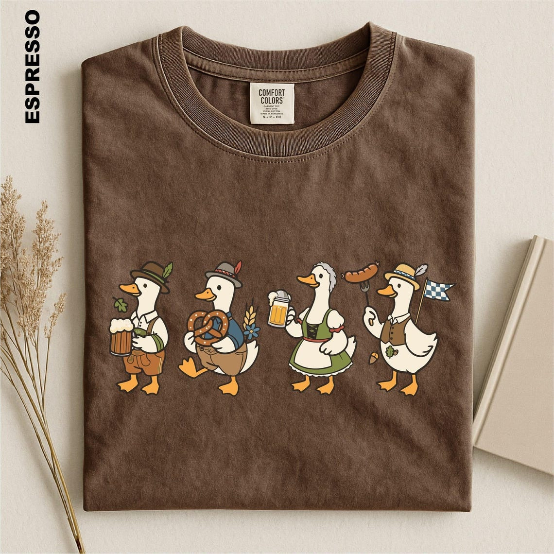 Oktoberfest Goose Shirt, Prost Goose Tee, German Beer Drinking Goose T-shirt, Comfort Colors Bavarian Festival Top, Oktoberfest Party Gifts
