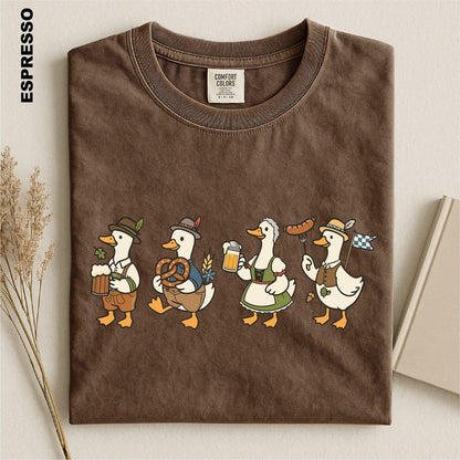 Oktoberfest Goose Shirt, Prost Goose Tee, German Beer Drinking Goose T-shirt, Comfort Colors Bavarian Festival Top, Oktoberfest Party Gifts