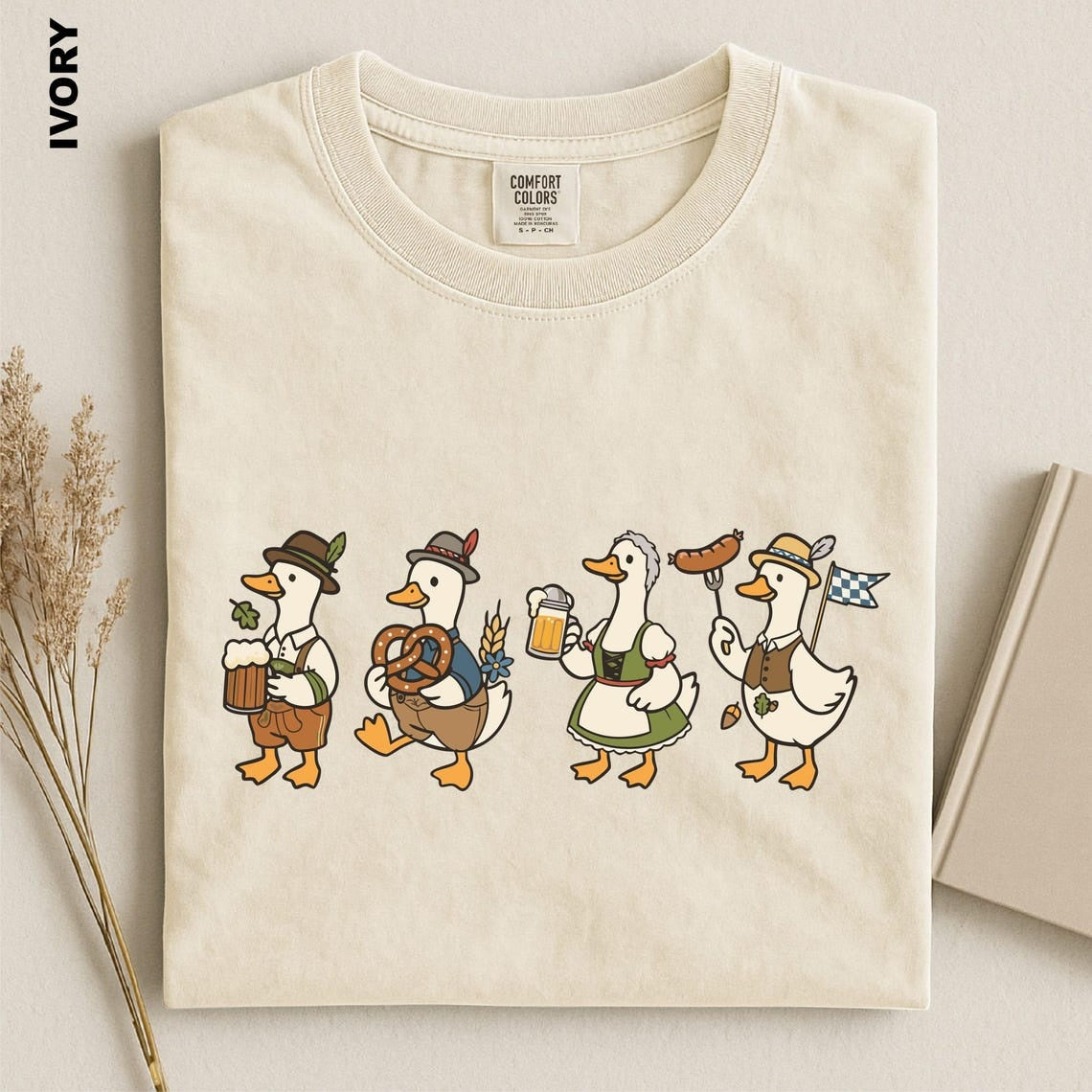 Oktoberfest Goose Shirt, Prost Goose Tee, German Beer Drinking Goose T-shirt, Comfort Colors Bavarian Festival Top, Oktoberfest Party Gifts