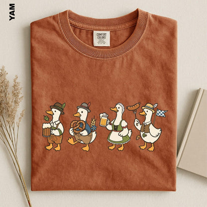 Oktoberfest Goose Shirt, Prost Goose Tee, German Beer Drinking Goose T-shirt, Comfort Colors Bavarian Festival Top, Oktoberfest Party Gifts