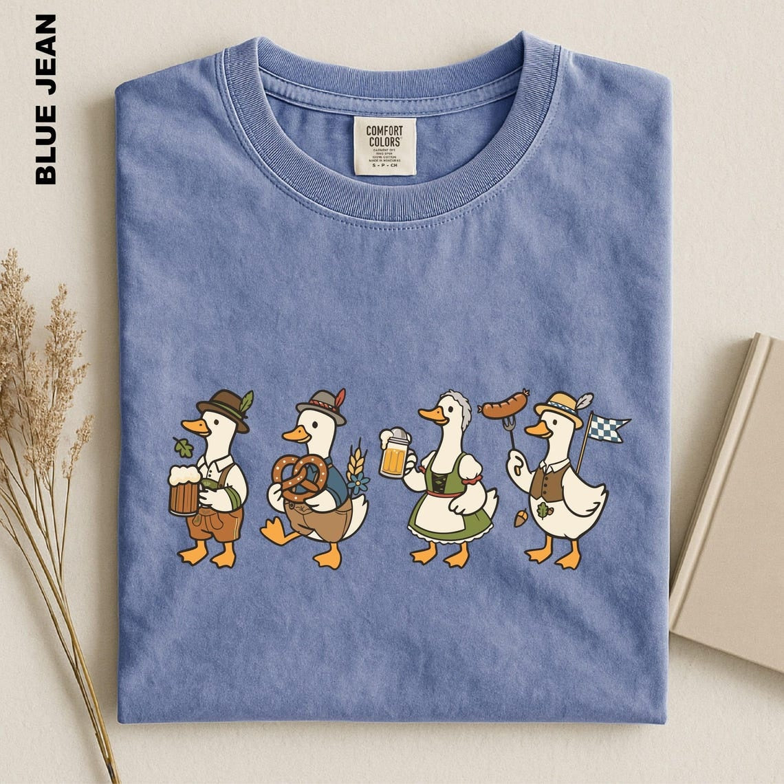 Oktoberfest Goose Shirt, Prost Goose Tee, German Beer Drinking Goose T-shirt, Comfort Colors Bavarian Festival Top, Oktoberfest Party Gifts