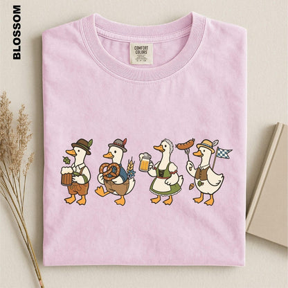 Oktoberfest Goose Shirt, Prost Goose Tee, German Beer Drinking Goose T-shirt, Comfort Colors Bavarian Festival Top, Oktoberfest Party Gifts