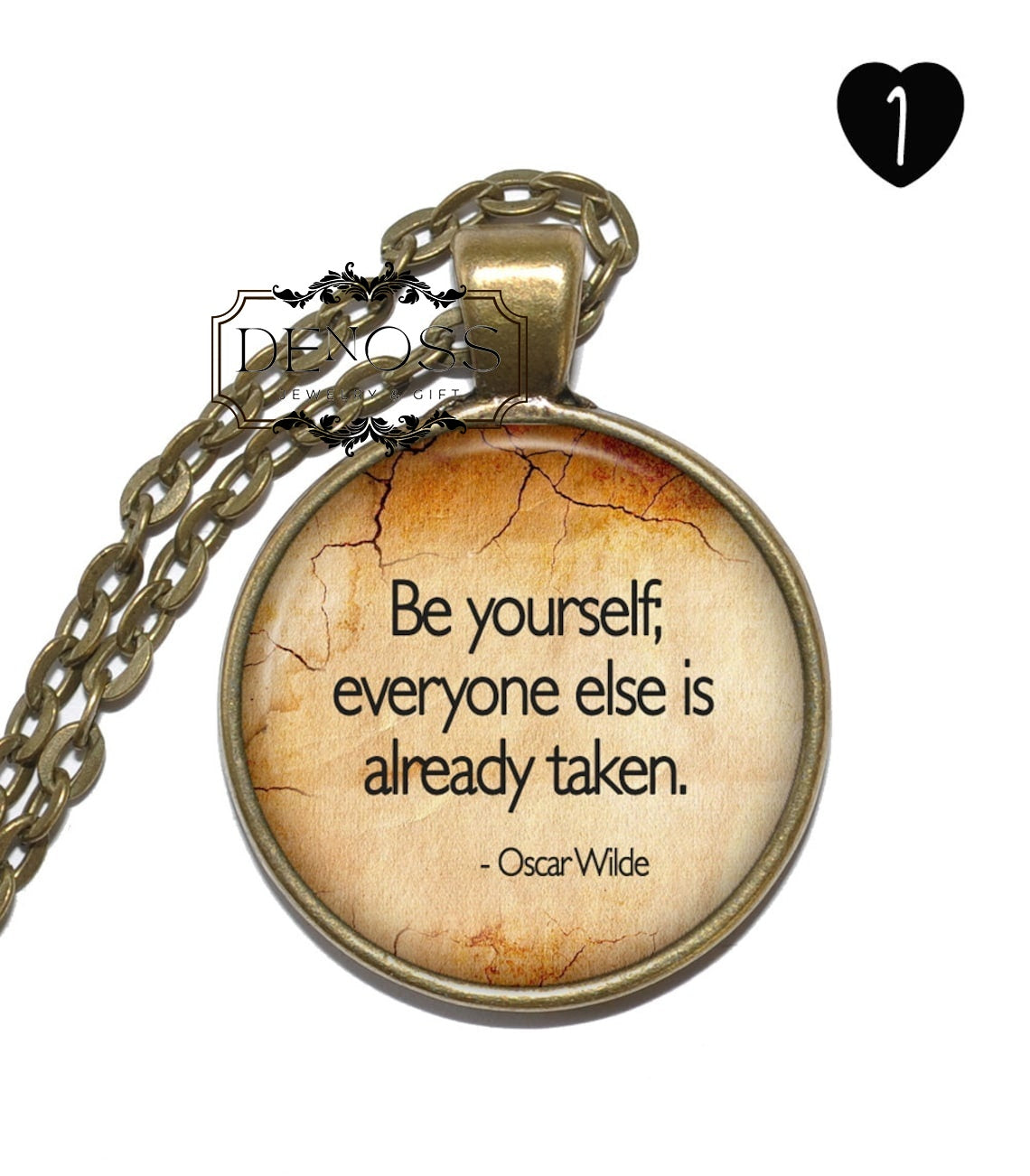 Oscar Wild  QUOTE Necklace,Keepsake,Treasured Moments,Gift for Her,Gift for Him,Cherished Memories,Anniversary Gift