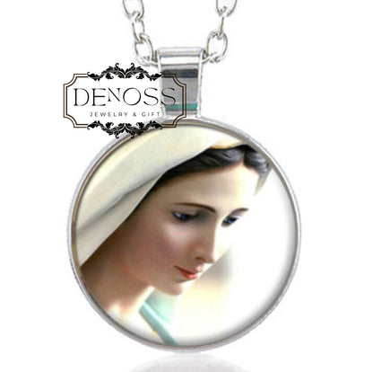 Our Lady of Medjugorje,Catholic Necklace Pendant,Mary