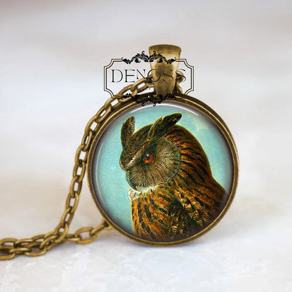 Owl Necklace,Owl Jewelry,Bird Necklace,Nature Necklace,Woodland Bird