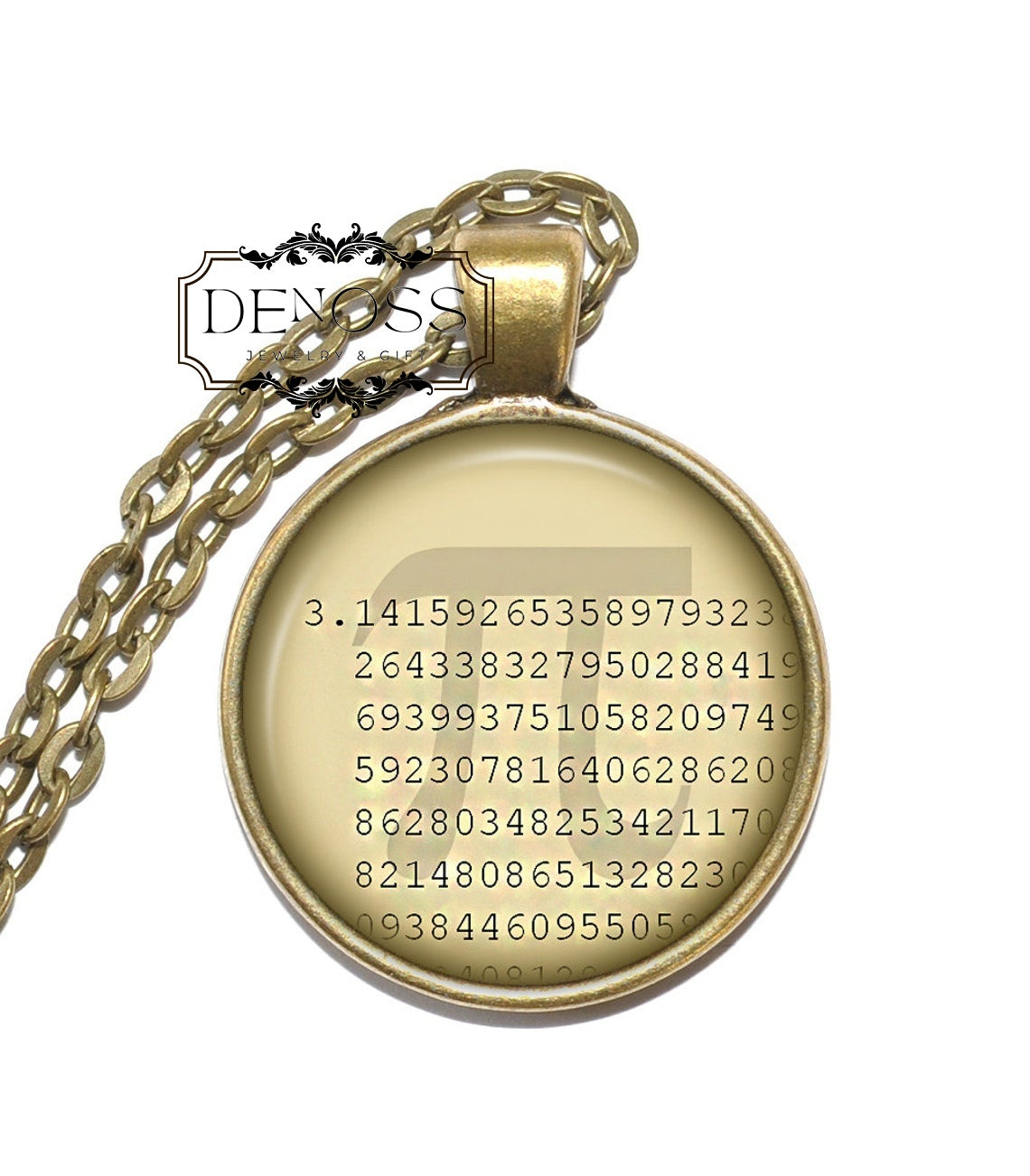 PI SYMBOL Necklace,Mathematics,Physics,Archimedes's constant,Mathematical constant,Euclidean geometry,Art Pendant Necklace