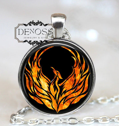 Phoenix Pendant Necklace,Occult Magic Jewelry