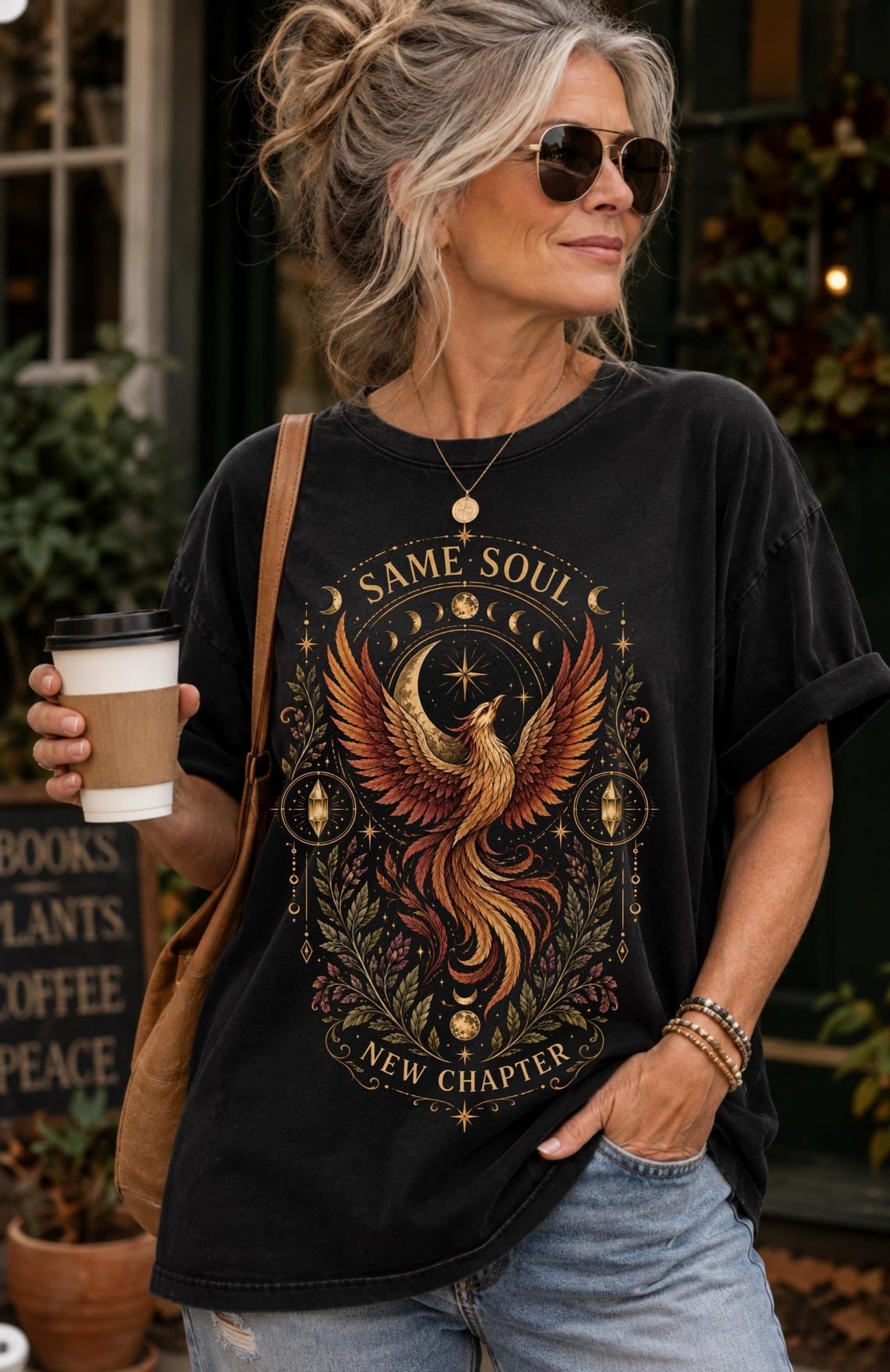 Phoenix celestial shirt ,whimsigoth clothing manifestation witchcore witchy things occult clothing divorce gift ,divine feminine elder emo