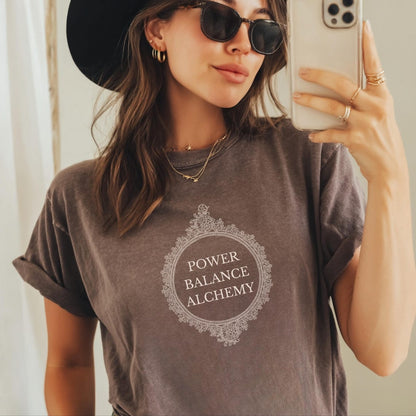Power Balance Alchemy Sacred Shirt ,Spiritual Shirt ,Shadow Work Divine Feminine Esoteric Law of Attraction ,Self Discovery ,Women Empowerment