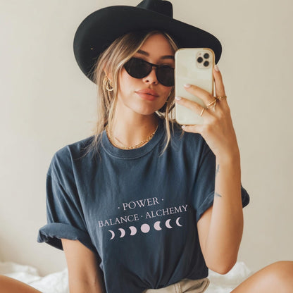 Power Balance Alchemy Sacred Shirt ,Spiritual Shirt ,Shadow Work Divine Feminine Esoteric Law of Attraction ,Self Discovery ,Women Empowerment