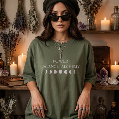 Power Balance Alchemy Sacred Shirt ,Spiritual Shirt ,Shadow Work Divine Feminine Esoteric Law of Attraction ,Self Discovery ,Women Empowerment