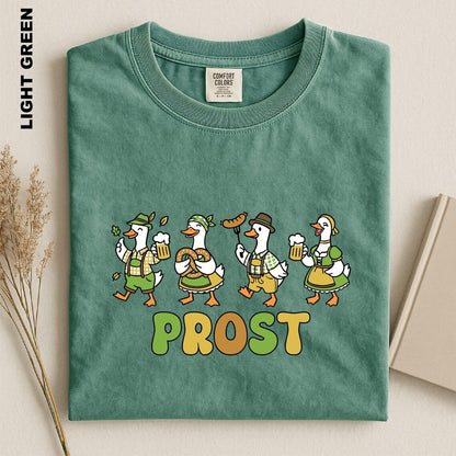 Prost Goose Shirt, Oktoberfest Goose Tee, Funny Oktoberfest T-shirt, Comfort Colors Silly Goose Graphic Tee, Germany Beer Festival T-Shirt