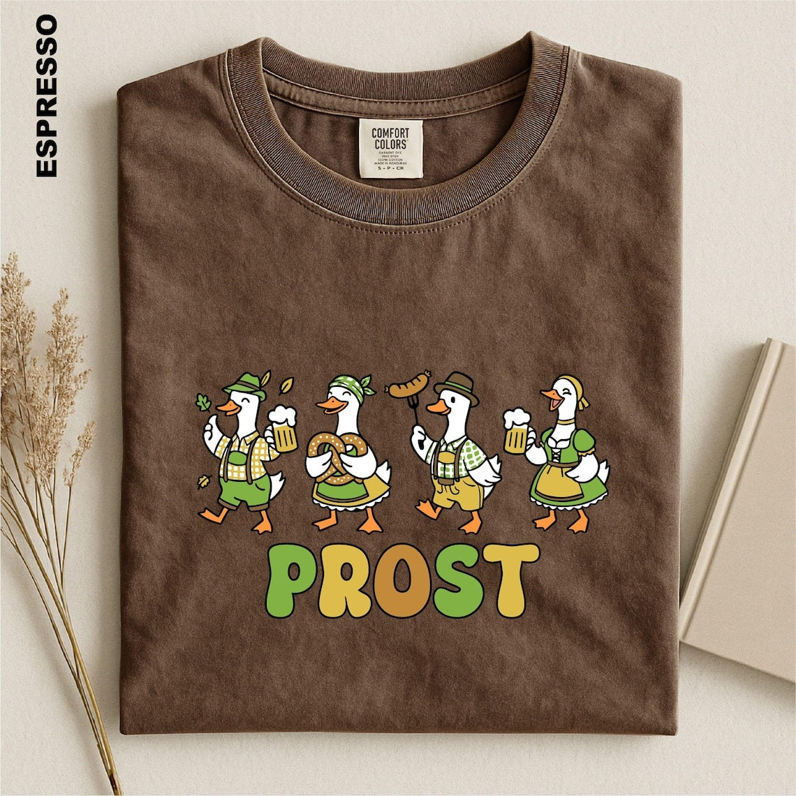 Prost Goose Shirt, Oktoberfest Goose Tee, Funny Oktoberfest T-shirt, Comfort Colors Silly Goose Graphic Tee, Germany Beer Festival T-Shirt