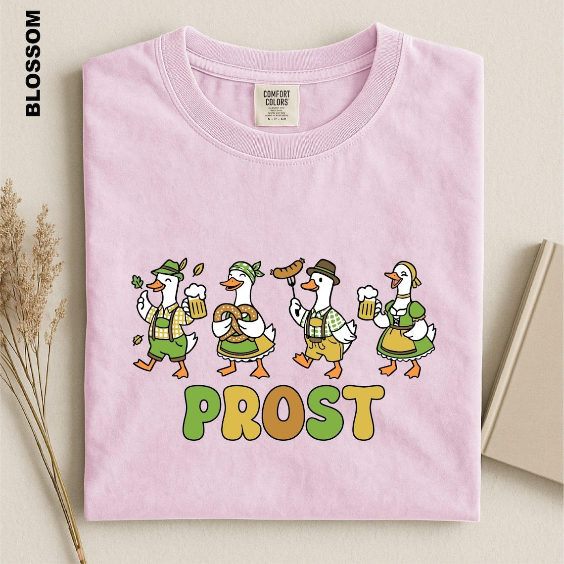 Prost Goose Shirt, Oktoberfest Goose Tee, Funny Oktoberfest T-shirt, Comfort Colors Silly Goose Graphic Tee, Germany Beer Festival T-Shirt