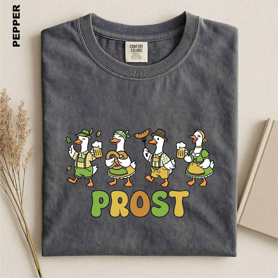 Prost Goose Shirt, Oktoberfest Goose Tee, Funny Oktoberfest T-shirt, Comfort Colors Silly Goose Graphic Tee, Germany Beer Festival T-Shirt