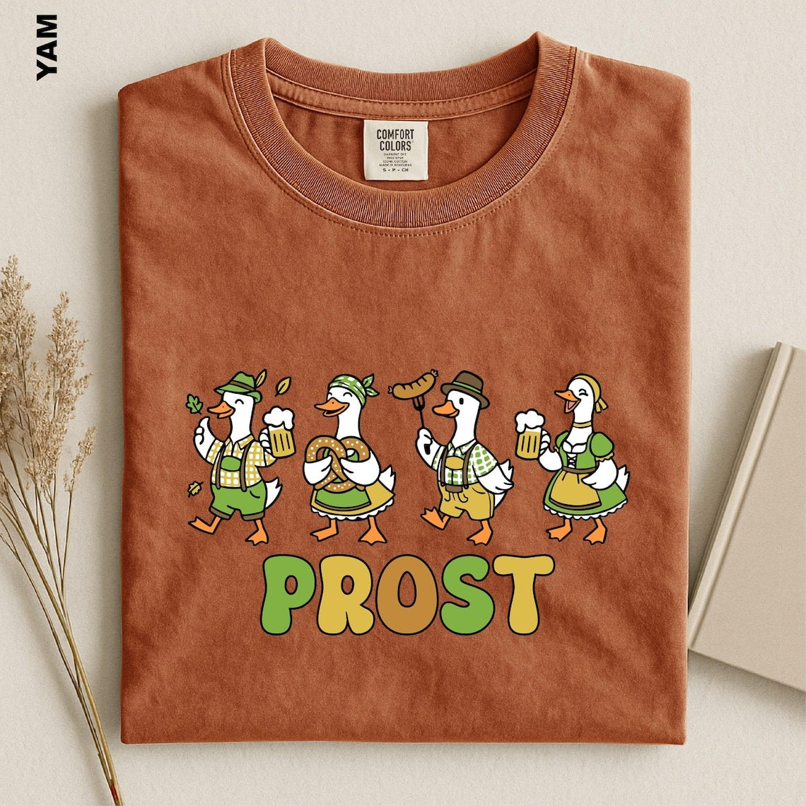 Prost Goose Shirt, Oktoberfest Goose Tee, Funny Oktoberfest T-shirt, Comfort Colors Silly Goose Graphic Tee, Germany Beer Festival T-Shirt