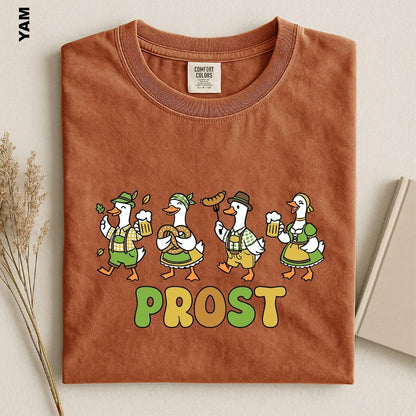 Prost Goose Shirt, Oktoberfest Goose Tee, Funny Oktoberfest T-shirt, Comfort Colors Silly Goose Graphic Tee, Germany Beer Festival T-Shirt