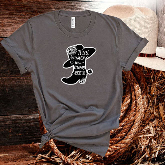 Real women wear cowboy boots Tshirt