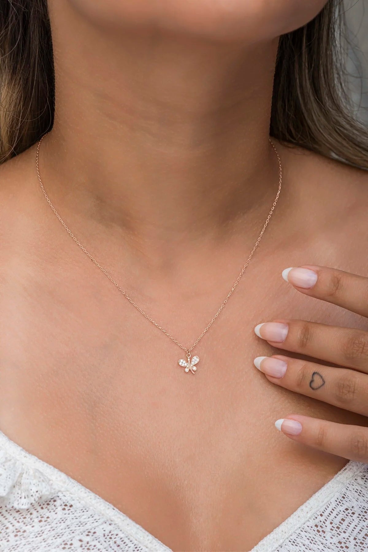 925 Sterling Silver Chain Dragonfly Necklace