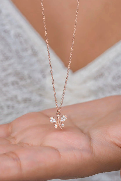 925 Sterling Silver Chain Dragonfly Necklace