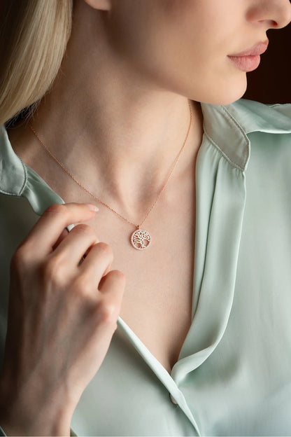 925 Sterling Silver Life Tree Necklace
