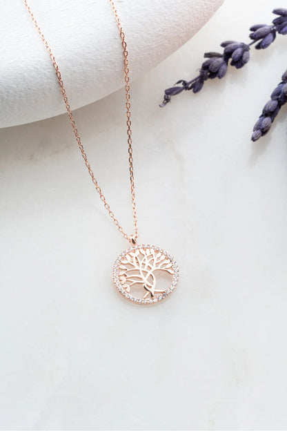925 Sterling Silver Life Tree Necklace