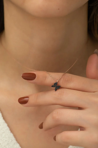 925 Sterling Silver Chain Butterfly Necklace