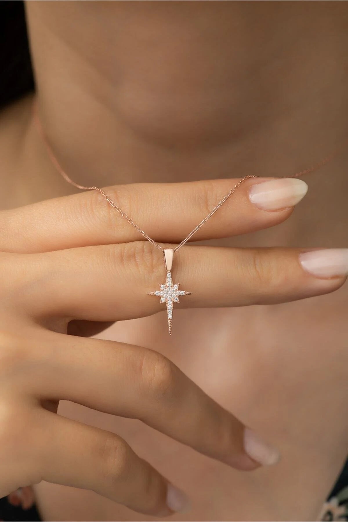925 Sterling Silver Chain Northstar Necklace