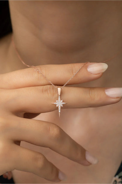 925 Sterling Silver Chain Northstar Necklace