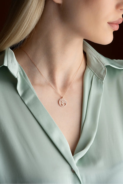 925 Sterling Silver Life Tree Necklace