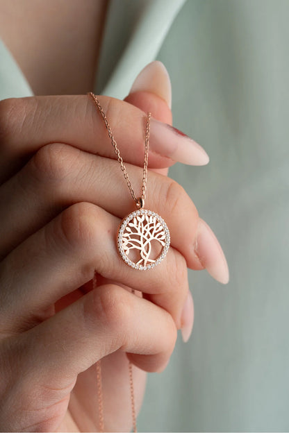 925 Sterling Silver Life Tree Necklace