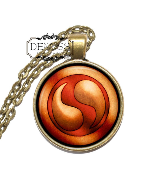 SPIRIT MEDALLION Necklace,Legend of Zelda,Link,Ocarina of Time Six Medallions,Art Pendant Necklace,Handmade Jewelry