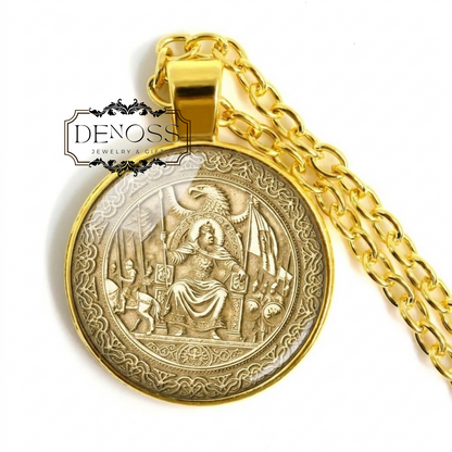 Saladin Pendant Necklace,Ayyubid Sulta,Jerusalem Amulet