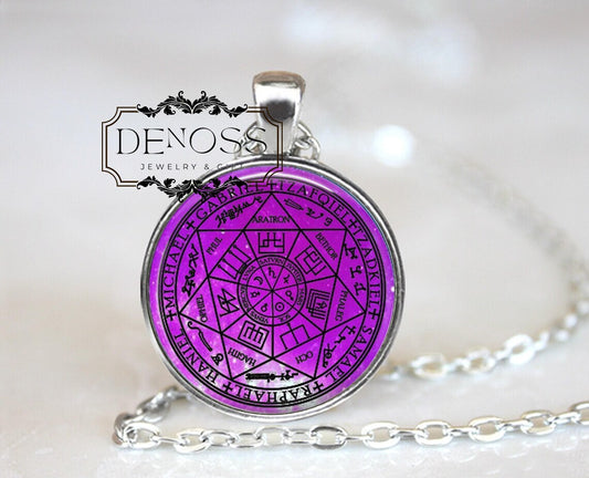 Seven Archangels Seal Sigil Pendant Occult Necklace