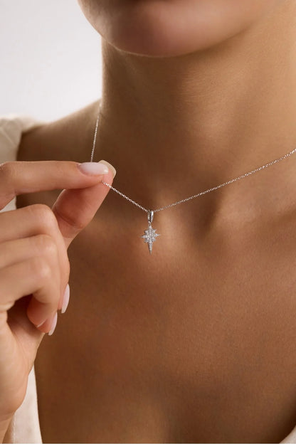 925 Sterling Silver Chain Northstar Necklace