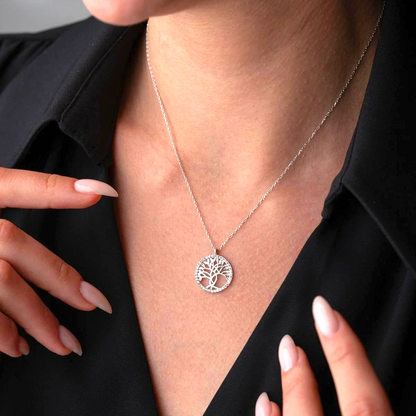 925 Sterling Silver Life Tree Necklace