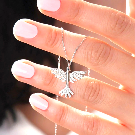 925 Sterling Silver Chain Phoenix Necklace