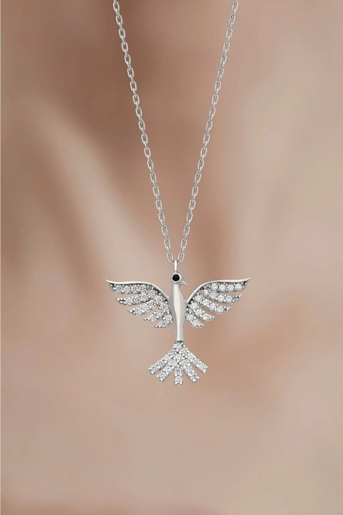 925 Sterling Silver Chain Phoenix Necklace